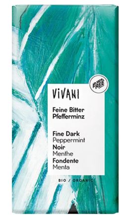 CIOCCOLATO FONDENTE MENTA VIVANI 100G