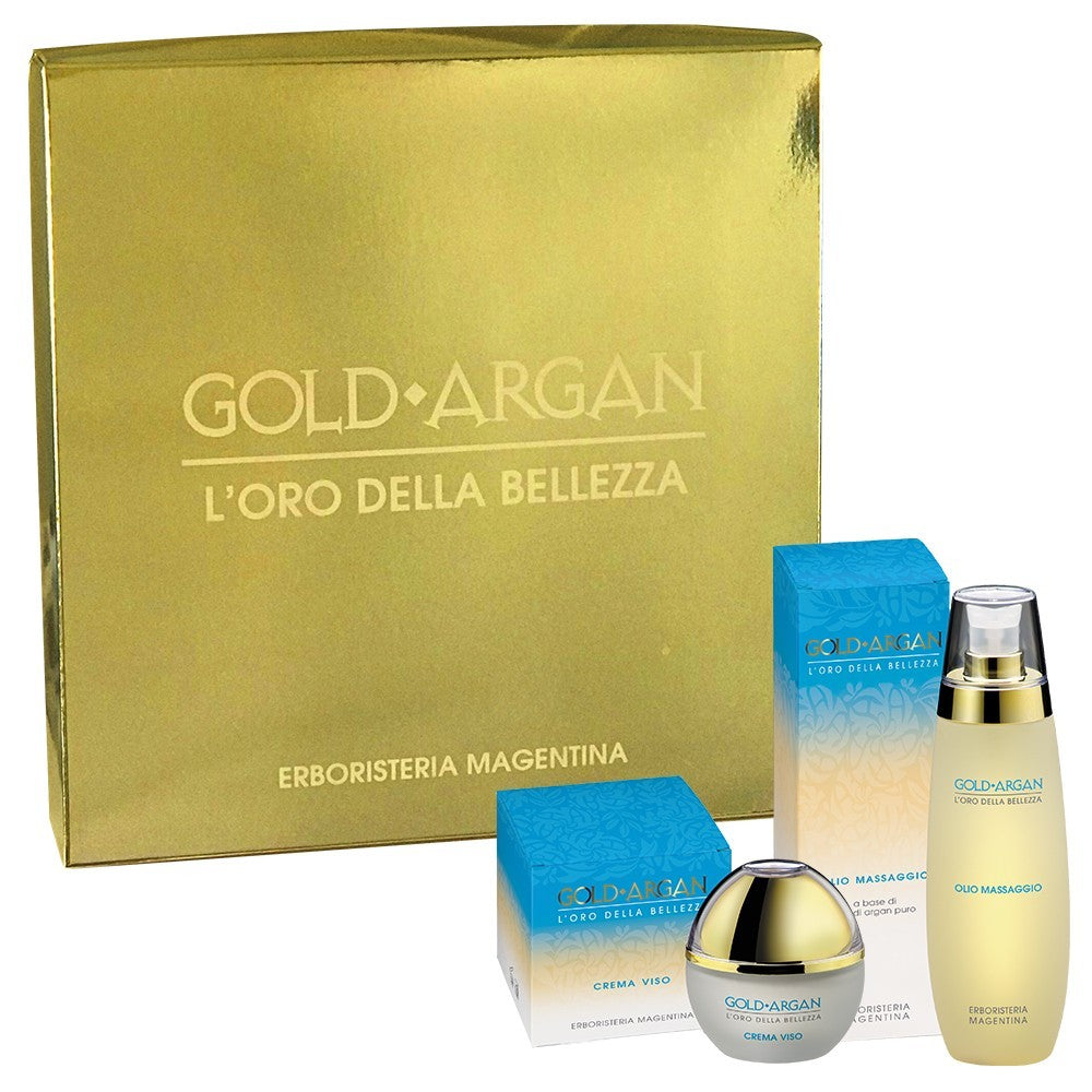 COFANETTO REGALO ARGAN CREMA VISO + OLIO MASSAGGIO