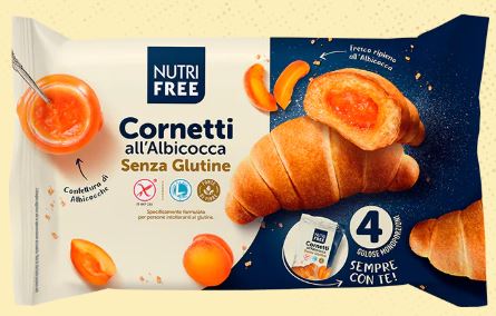 NUTRIFREE CORNETTI ALBICOCCA 4X60G