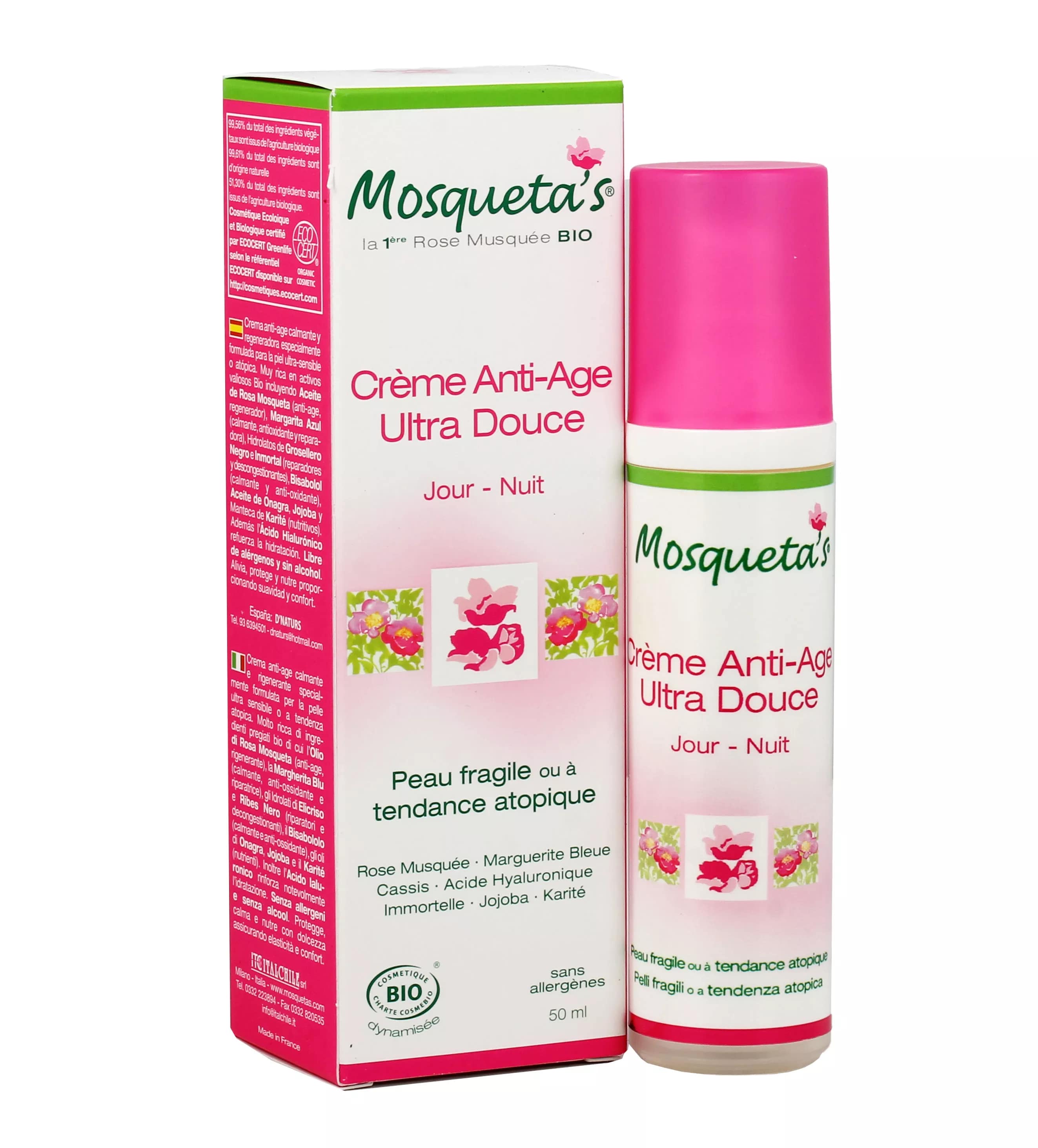 MOSQUETA'S CREMA ANTIAGE ULTRA DOLCE GIORNO/NOTTE 50ML