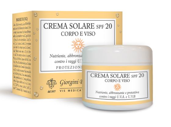 CREMA SOLARE SPF20 CORPO/VISO 100ML