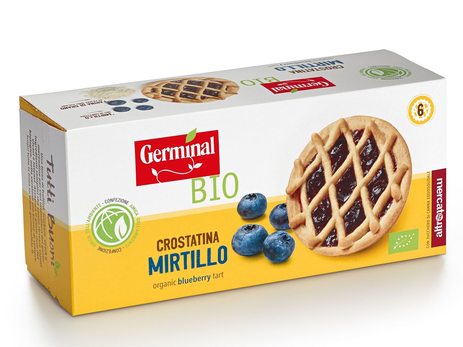 GERMINAL CROSTATINE MIRTILLO ZUCCHERO DI CANNA 270 G