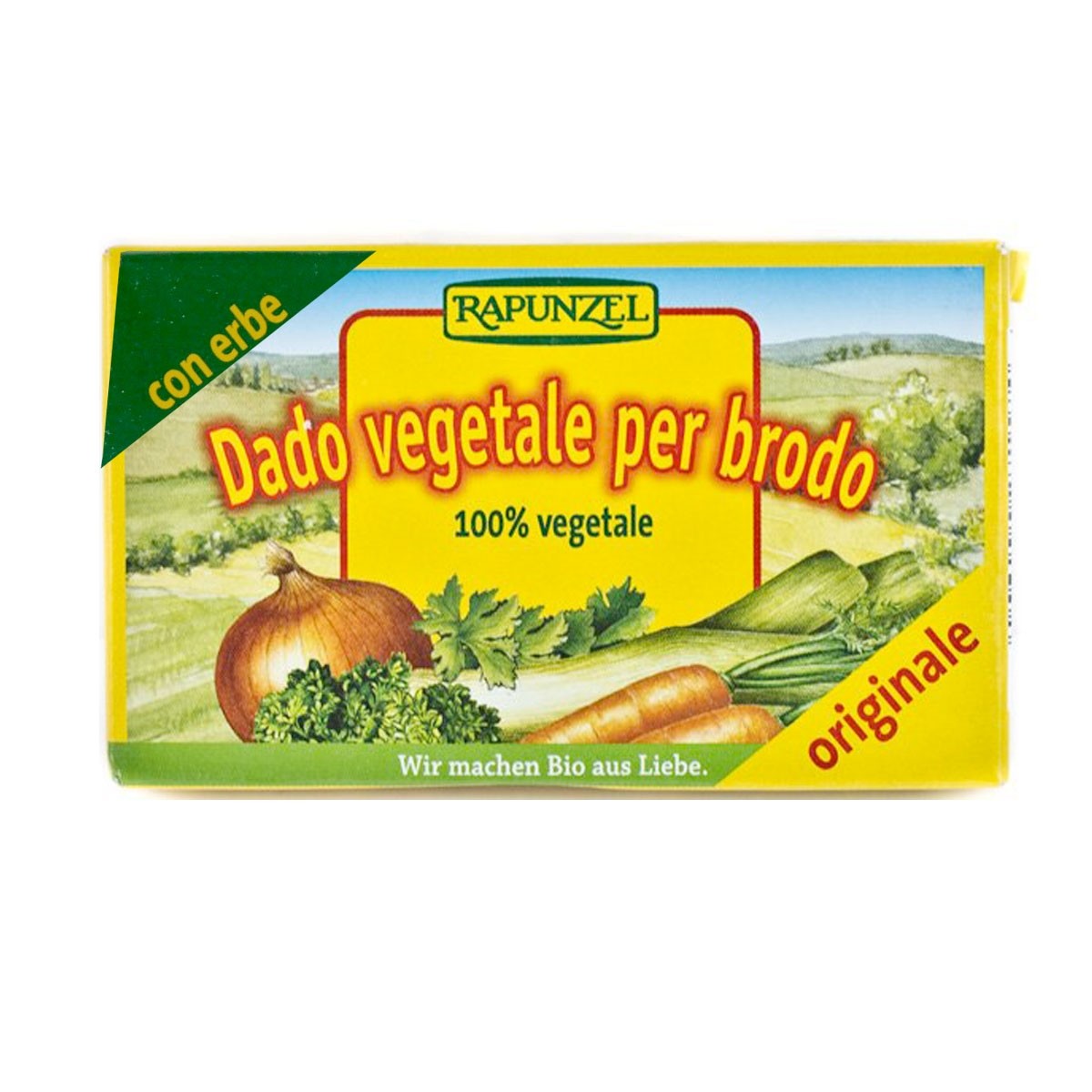 RAPUNZEL DADO VEGETALE BRODO CON ERBE 84G