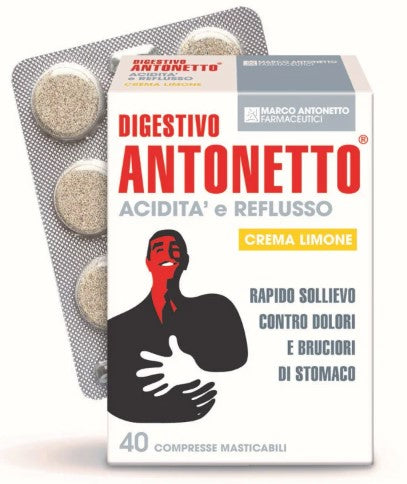 DIGESTIVO ANTONETTO ACID REFLUSSO LIMONE 40 COMPRESSE