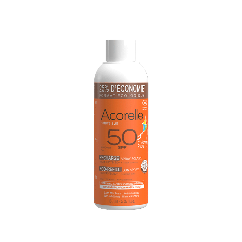 ACORELLE SPRAY SOLARE BAMBINI SPF50 - RICARICA 150 ML