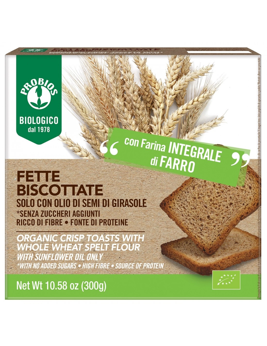 FETTE BISCOTTATE FARRO INTEGRALE 300G