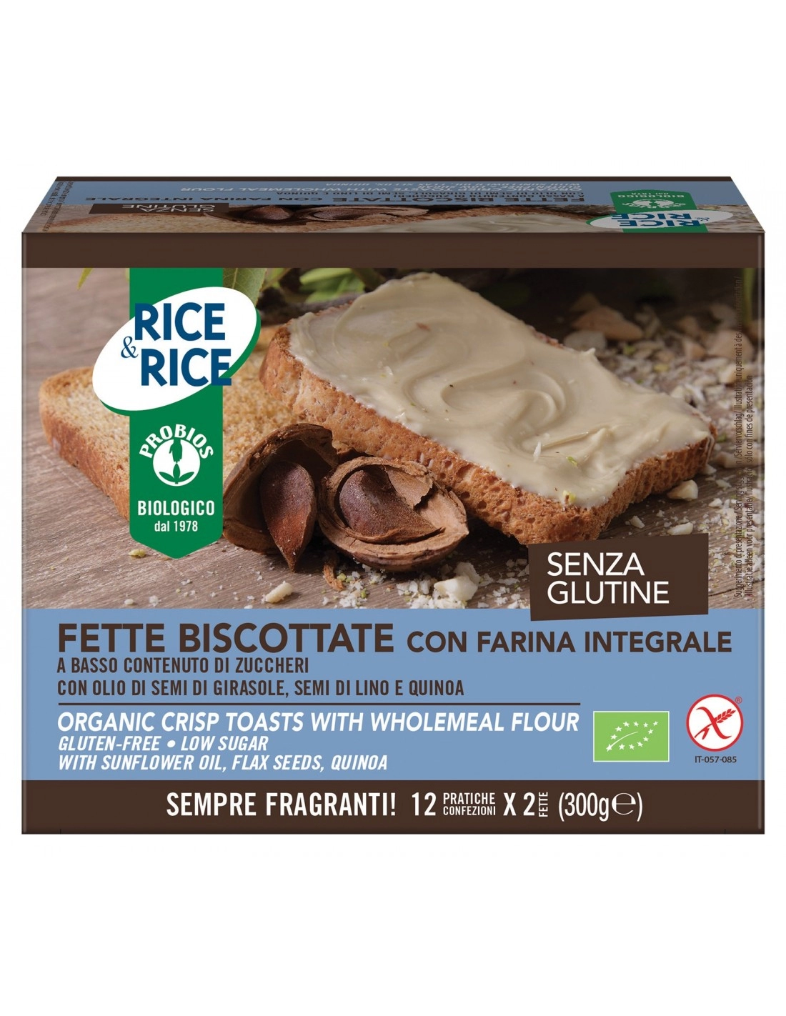 FETTE BISCOTTATE FARINA INTEGRALE 300G