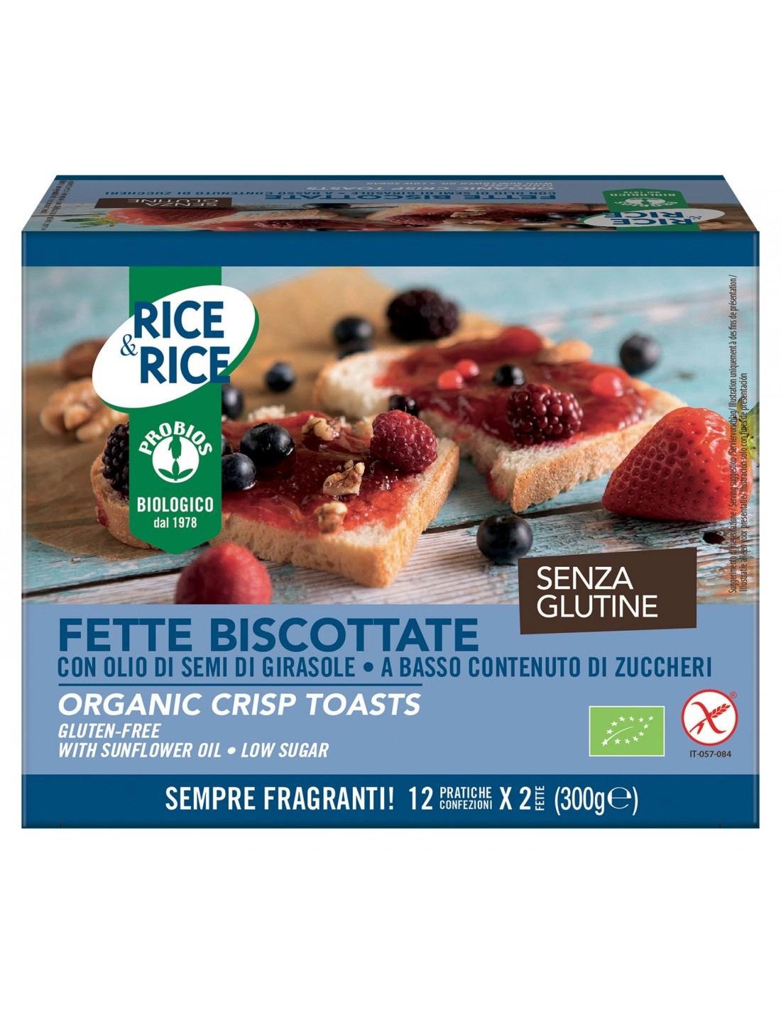 FETTE BISCOTTATE CON OLIO DI SEMI DI GIRASOLE 300G
