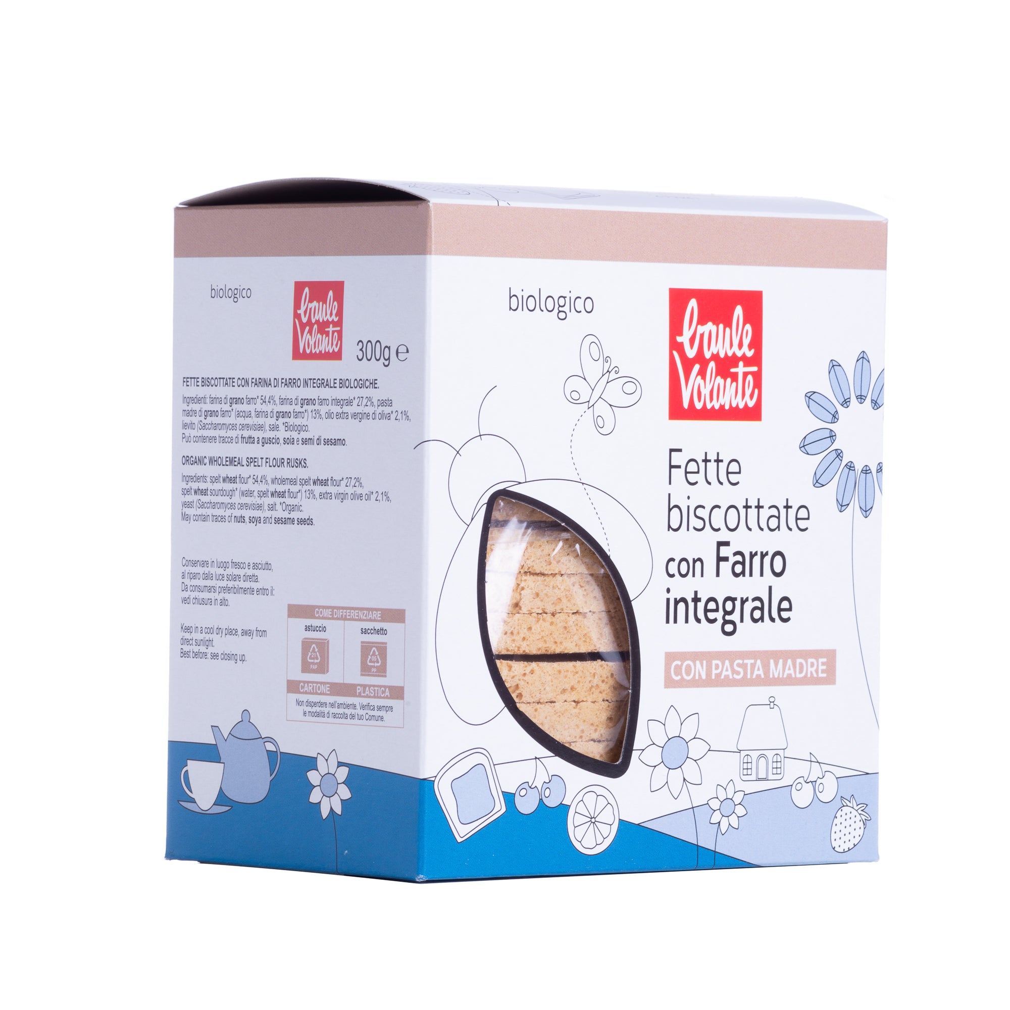 FETTE BISCOTTATE CON FARRO INTEGRALE 300G