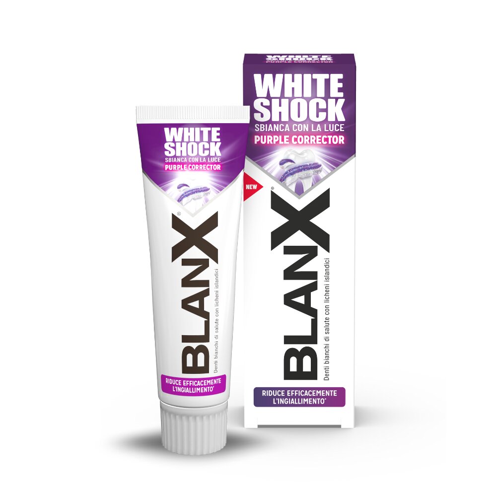 BLANX WHITE SHOCK PURPLE CORRECTOR DENTIFRICIO 75 ML