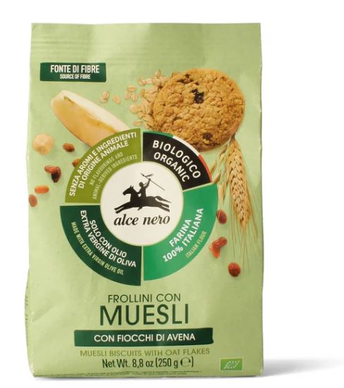 ALCE NERO FROLLINI CON MUESLI 250G