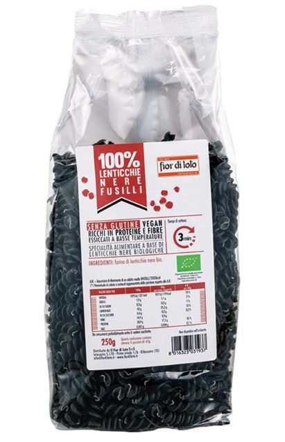 FUSILLI DI LENTICCHIE NERE 250G