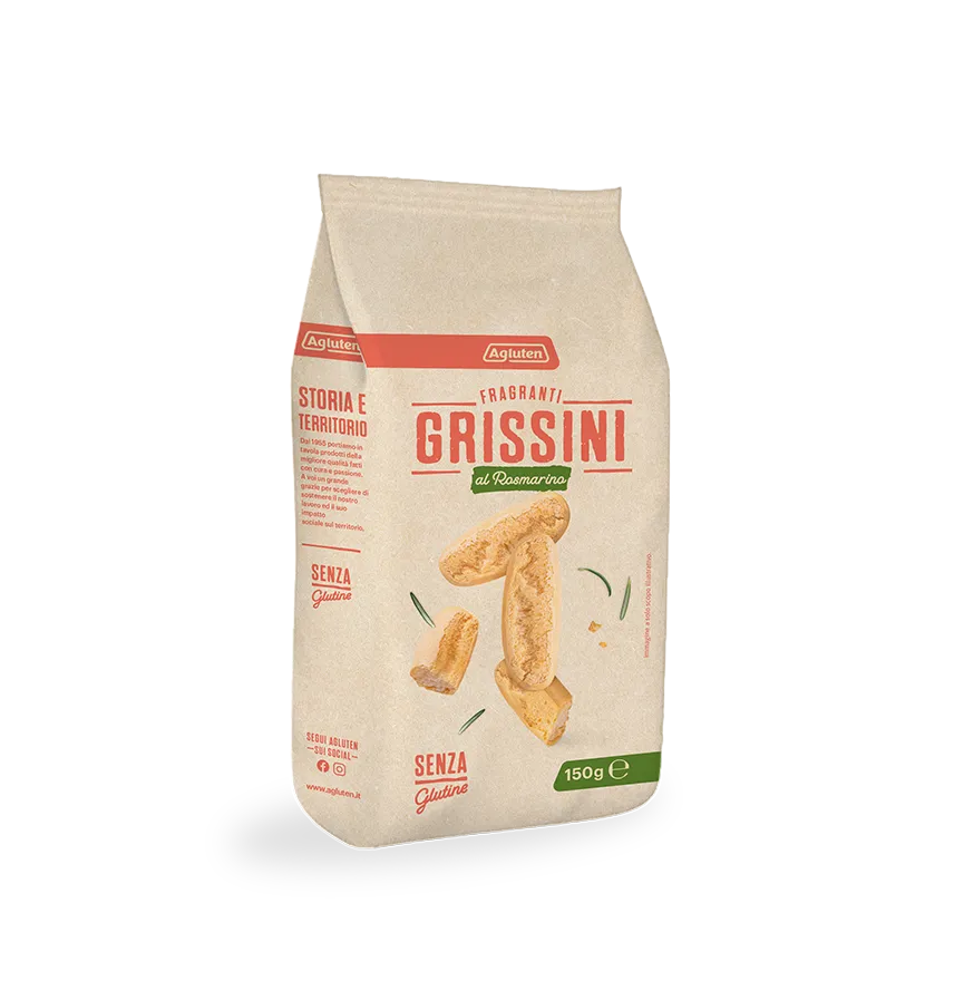 AGLUTEN GRISSINI ROSMARINO 150GR