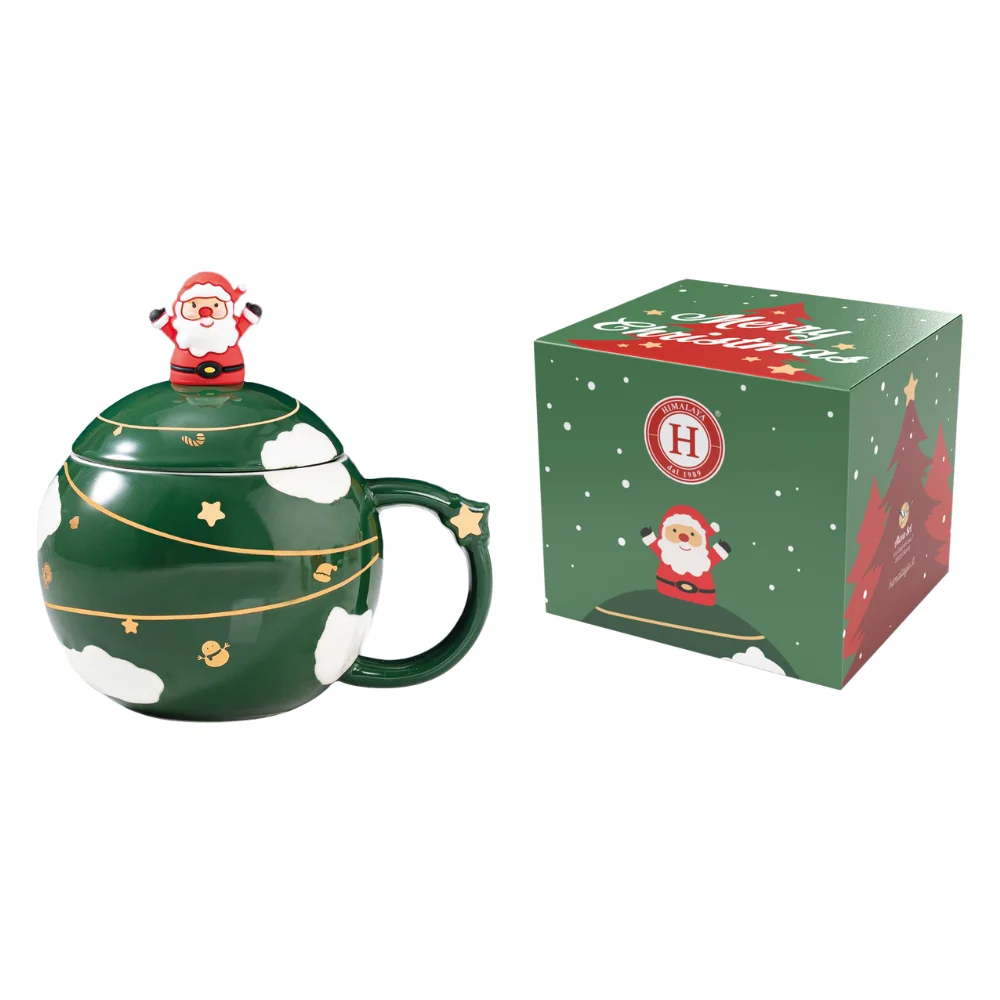 HANDY XMAS BALLMUG GREEN 350ML