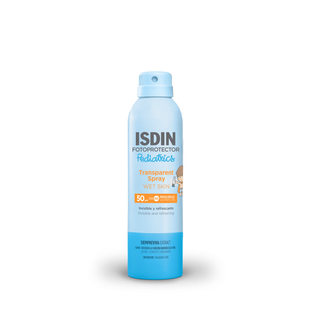 TRANSPARENT SPRAY WET SKIN PEDIAT SPF50 250ML ISDIN