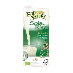 BEVANDA DI SOYA E RISO CON CALCIO 1L