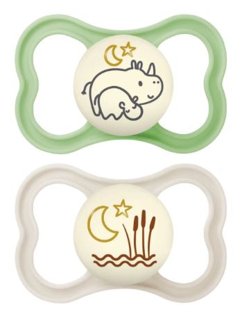 MAM AIR NIGHT SUCCHIETTO 6+ SILICONE 2 PEZZI