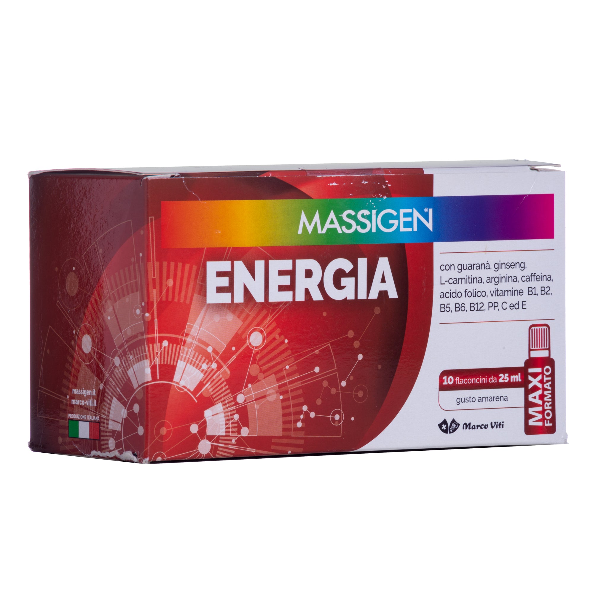 MASSIGEN ENERGIA 10FLLX25ML GUSTO AMARENA