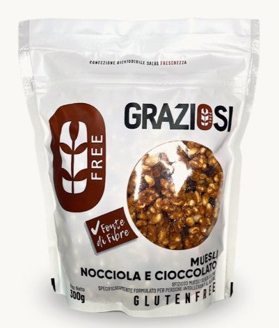 MUESLI AL CIOCCOLATO E NOCCIOLE 280G LABORATORIO GRAZIOSI