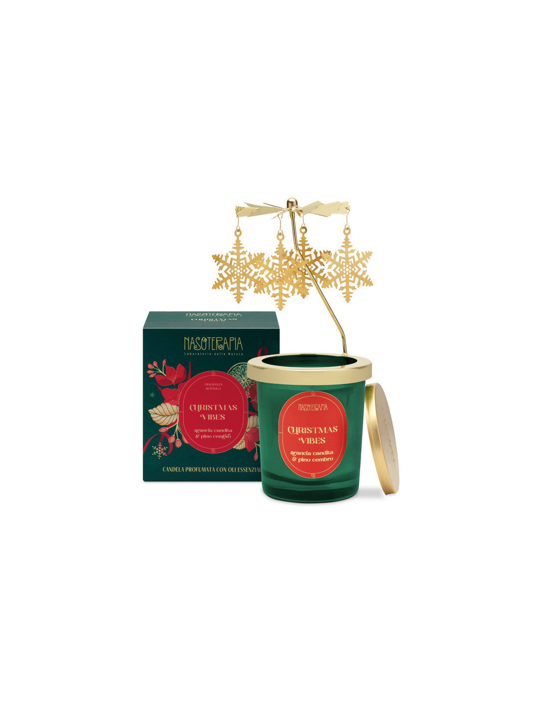 NASOTERAPIA CANDELA 180GR CHRISTMAS VIBES CON GIOSTRA