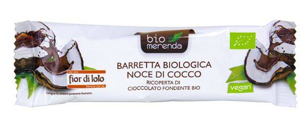 BARRETTA NOCE DI COCCO RICOPERTA DI CIOCCOLATO FONDENTE 30G