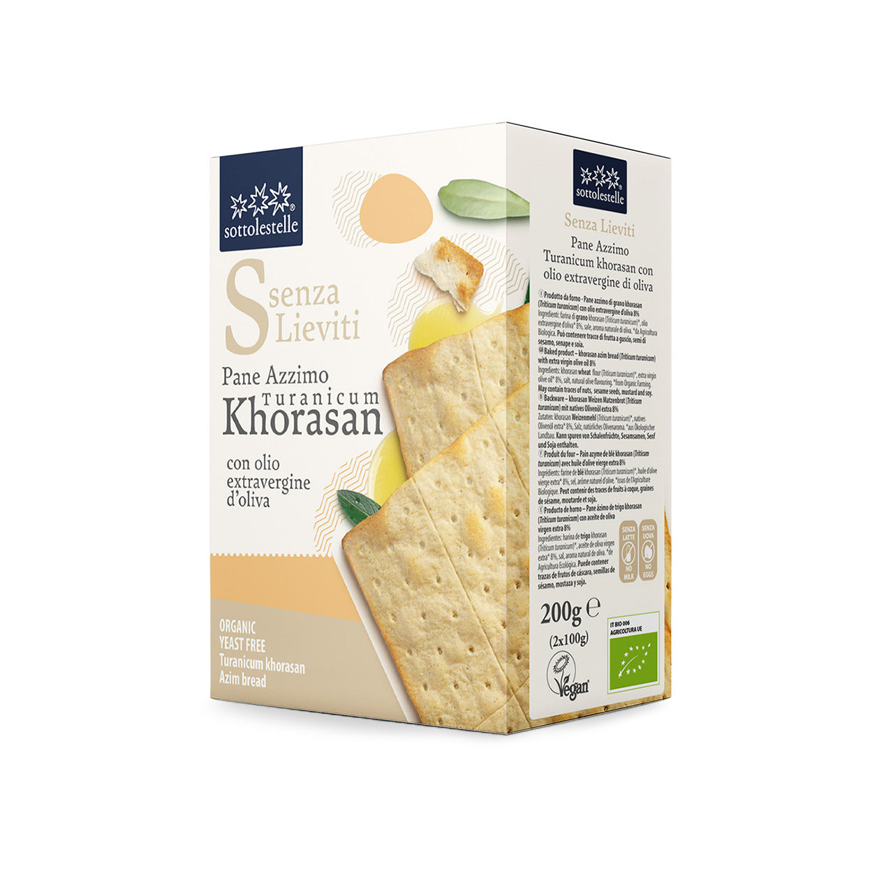 PANE AZZIMO KAMUT BIO SENZA LIEVITI 200G