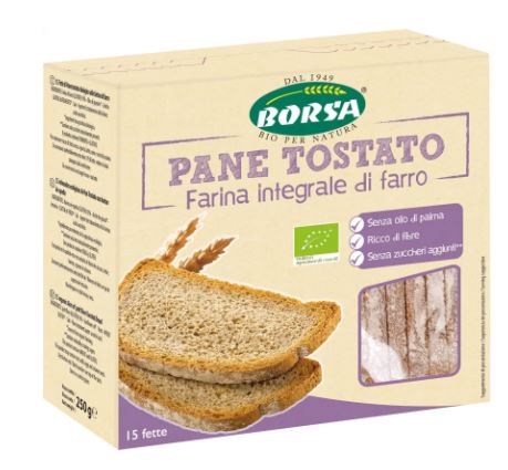 PANE TOSTATO INTEGRALE FARRO 250G