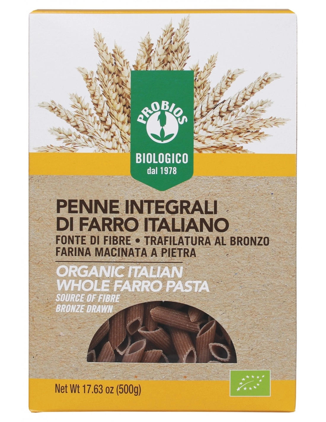 PENNE RIGATE FARRO INTEGRALE 500G
