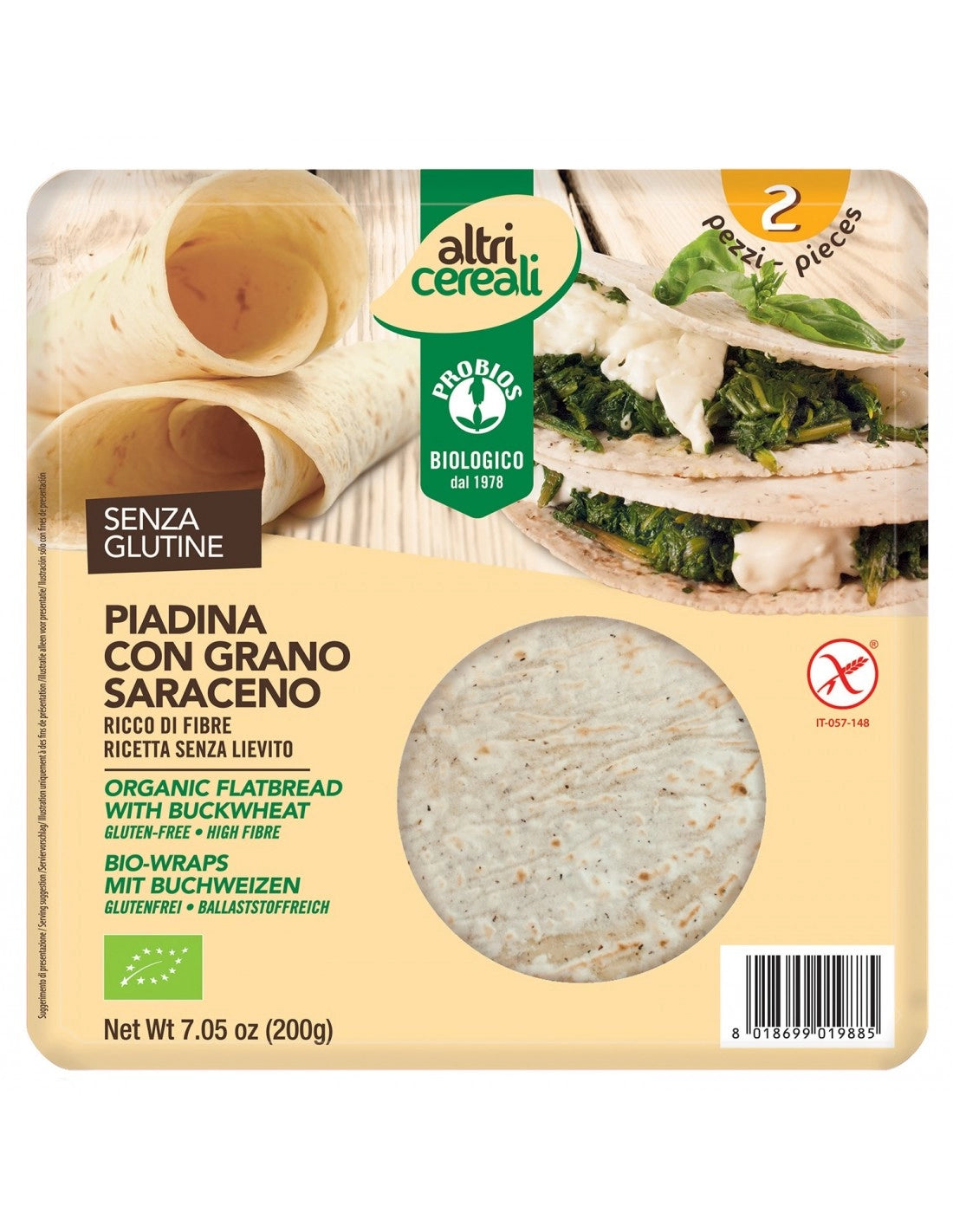 ALTRICEREALI PIADINA GRANO SARACENO 200G