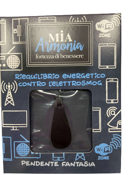 CIONDOLO PENDENTE PIATTO SHUNGITE NATURALE