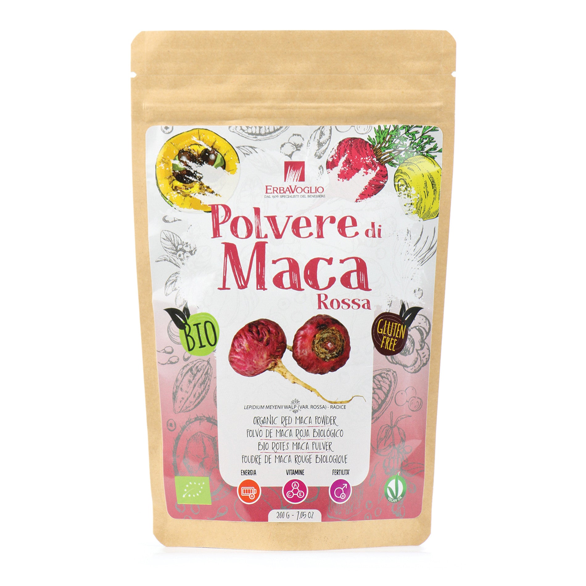 MACA ROSSA POLVERE BIO 200G