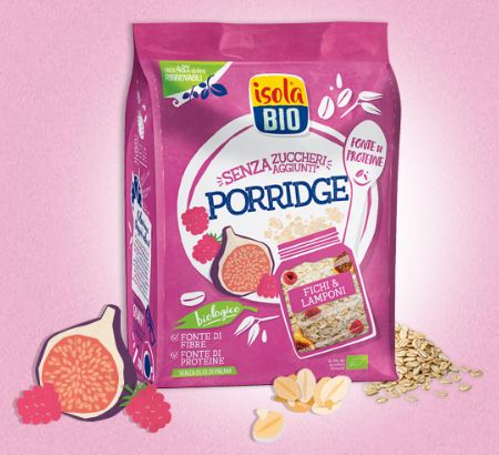 PORRIDGE FICHI E LAMPONI 375G