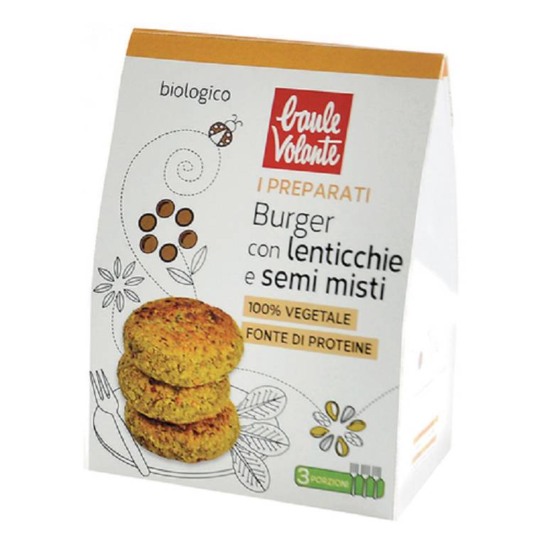 PREPARATO PER BURGER LENTICCHIE SEMI MISTI 180G