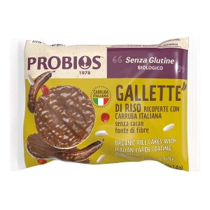 GALLETTE DI RISO RICOPERTE CON CARRUBA 28G (2x14G) PROBIOS