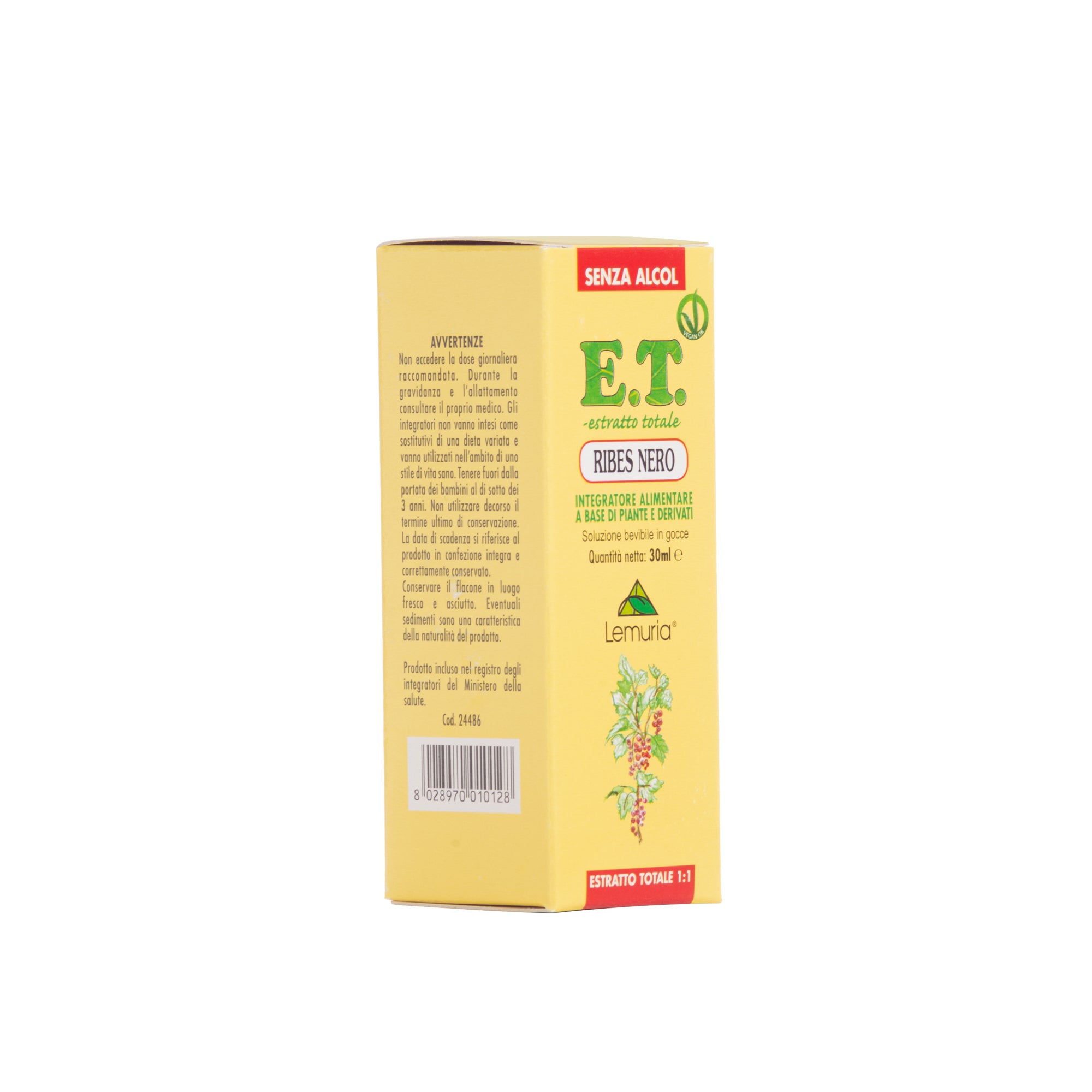 Ribes Nero estratto totale senza alcool
