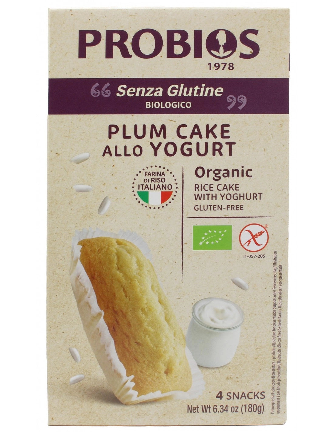 PLUMCAKE ALLO YOGURT 4X45GR