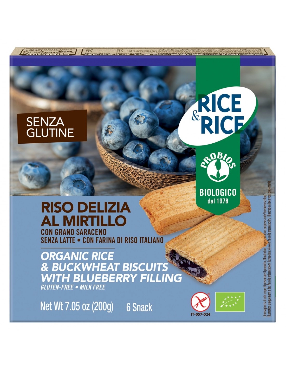 R&R RISO DELIZIA MIRTILLO E GRANO SARACENO 200G