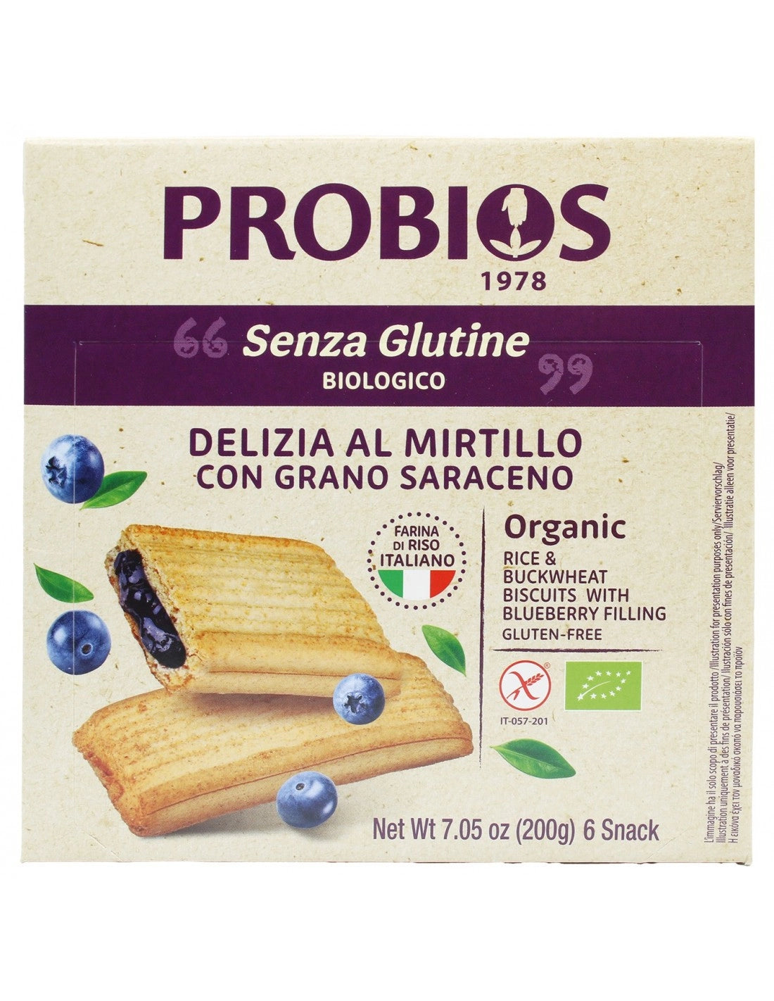 DELIZIA MIRTILLO E GRANO SARACENO 200G
