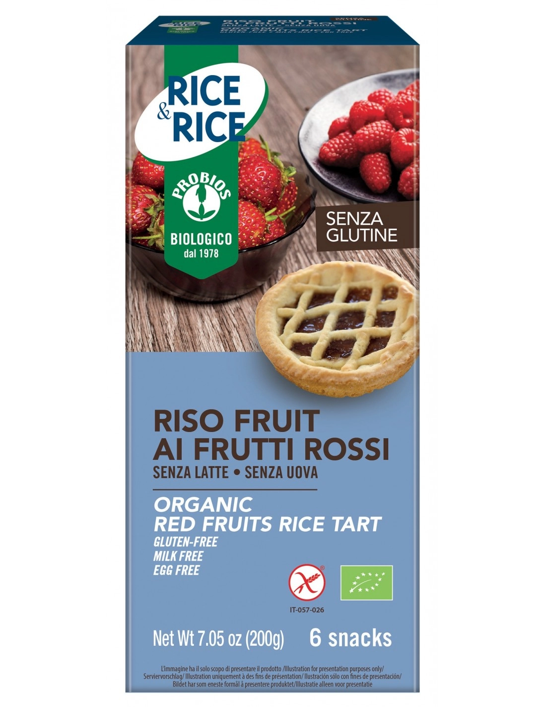 R&R RISO FRUIT FRUTTI ROSSI 6X33G
