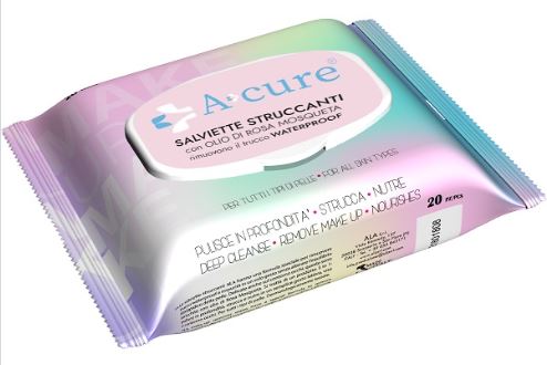A+CURE SALVIETTA STRUCCANTE WATERPROOF 20 PEZZI