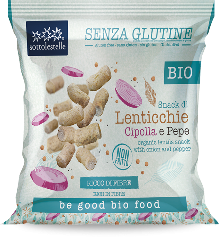 SNACK DI LENTICCHIE CIPOLLA E PEPE 60G