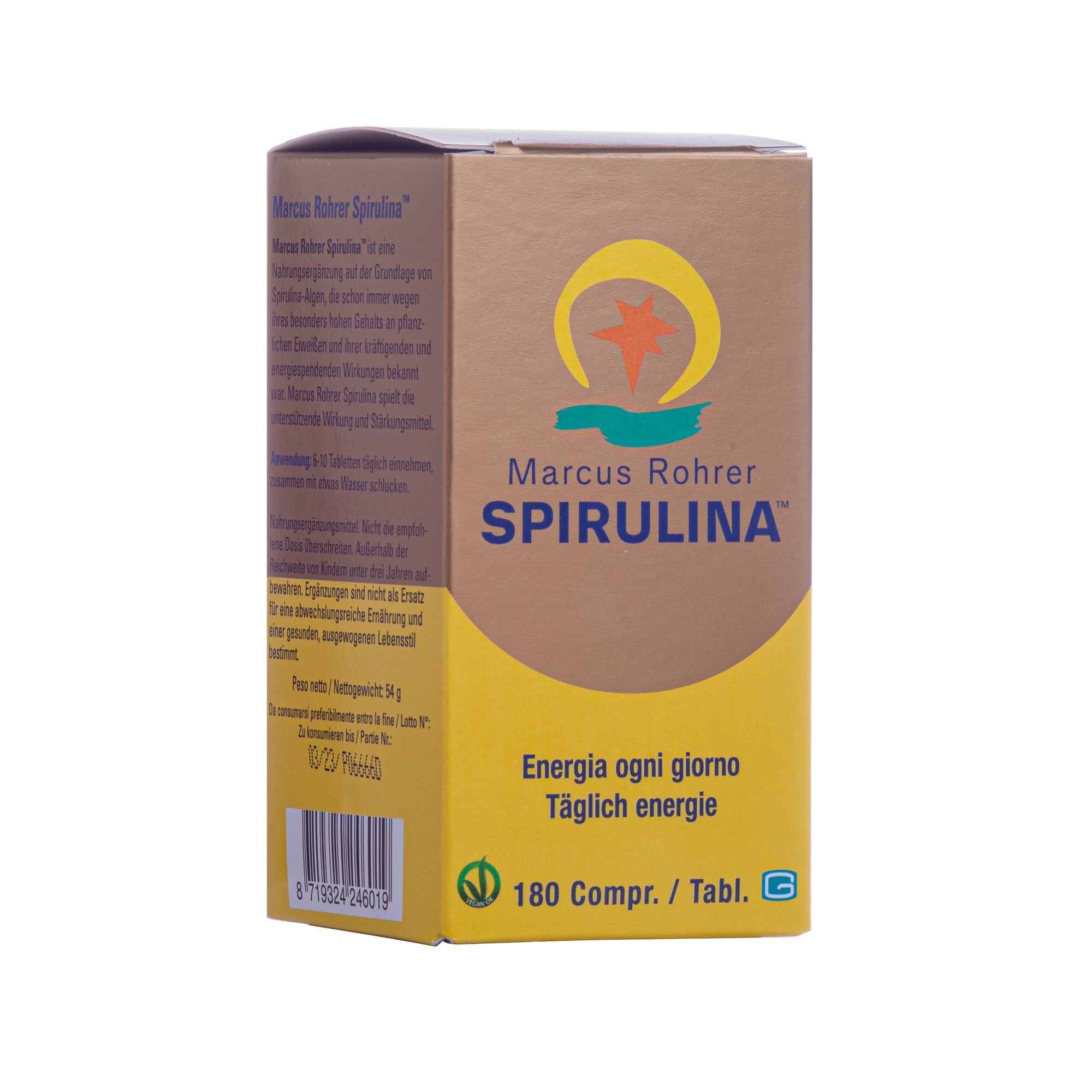 SPIRULINA MARCUS ROHRER 180CPR