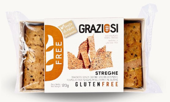 STREGHE CRACKERS AVENA/RISO 120G LABORATORIO GRAZIOSI