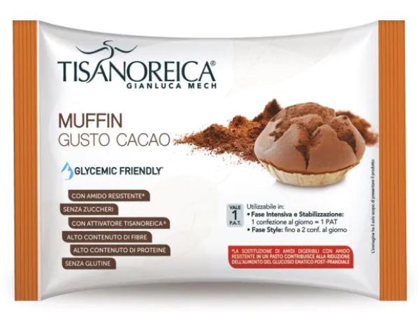 TISANOREICA MUFFIN AL CACAO SENZA ZUCCHERI 40G
