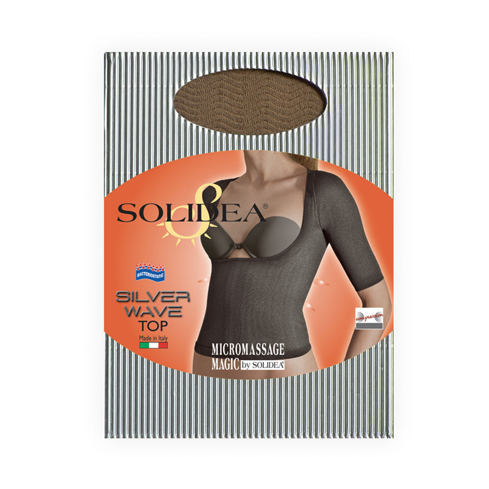 SILVER WAVE TOP L NOISETTE