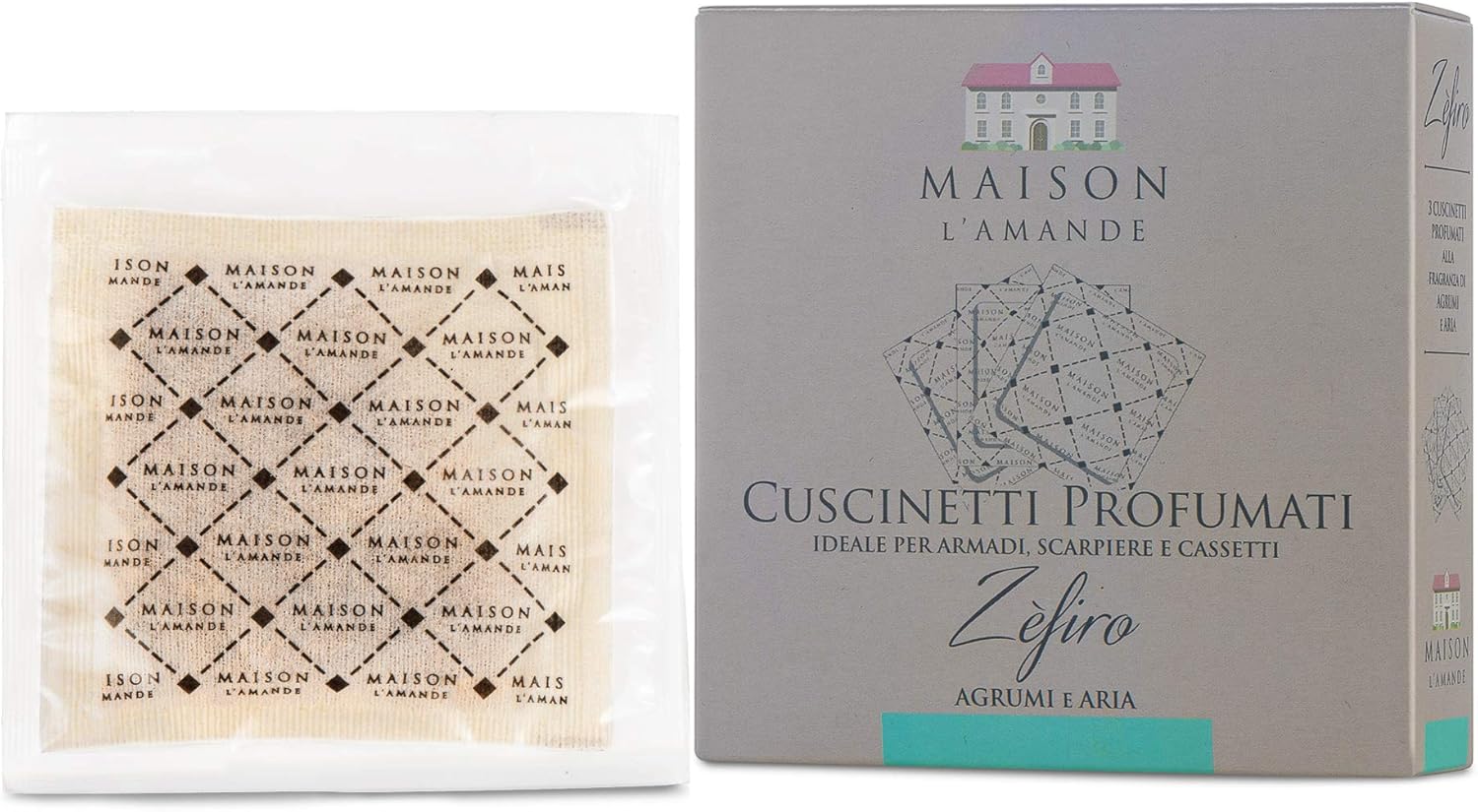 TRIS CUSCINETTI PROFUMATORE ZEFIRO