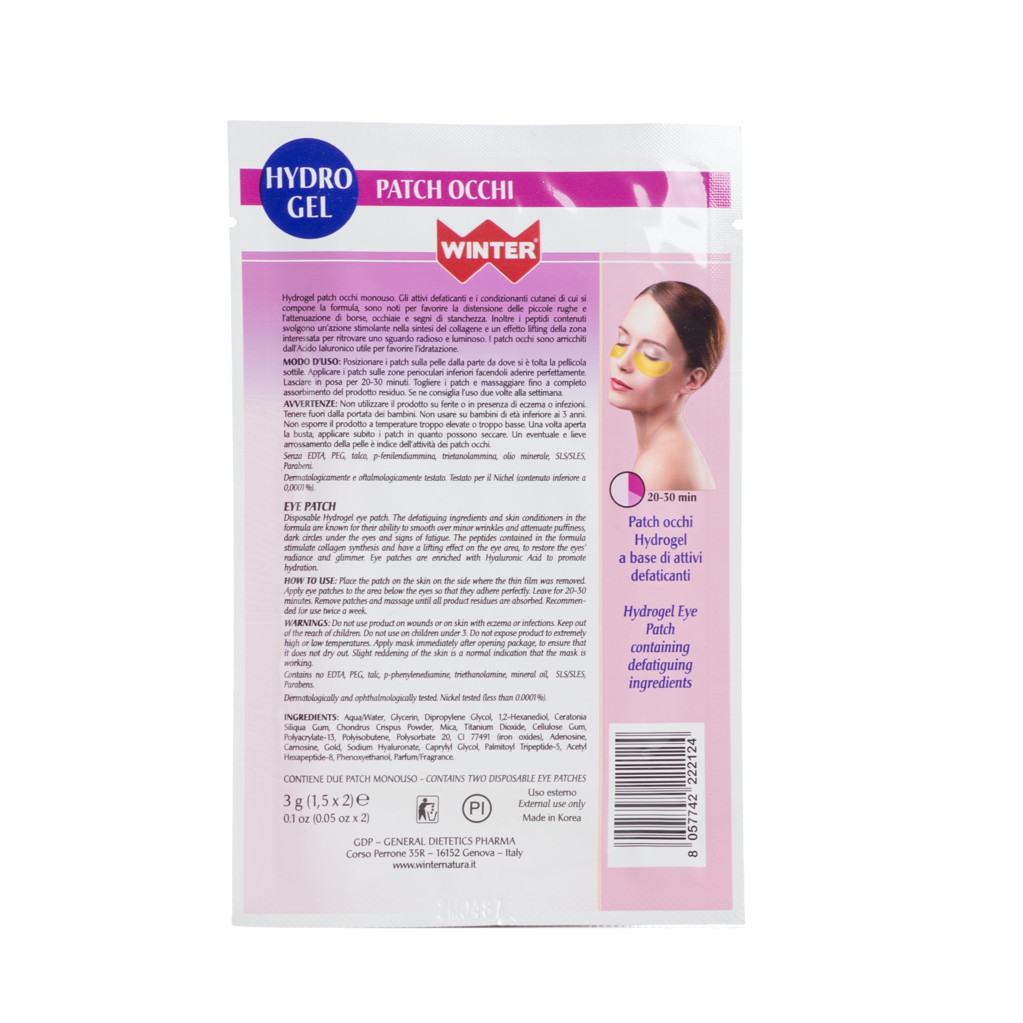 winter hyaluronic patch occhiaie