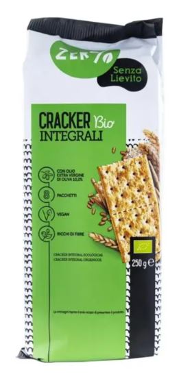 ZERO% LIEVITO CRACKERS INTEGRALI 250G